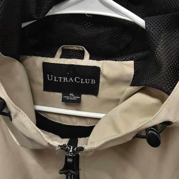 Men's Tan Windbreaker Jacket - Picture 3 of 3